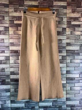 Pre Owned XS Le Ore Palermo Cashmere Wide Leg Pant in Camel